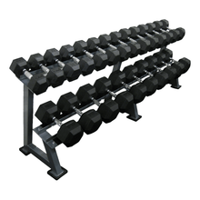 Load image into Gallery viewer, Force USA 2 Tier Rubber Hex Dumbbell Rack
