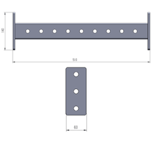 Load image into Gallery viewer, Force USA 2FT Cross Bar Lasercut
